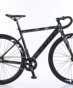 xe đạp fixed gear calli F5000 màu xanh lục
