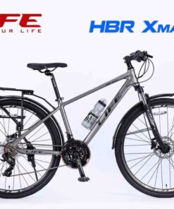 Xe đạp Life Hbr Xmas Ghi đen