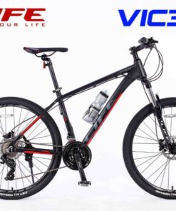 Xe đạp địa hình Life VIC3 phanh dầu giảm giá 399K 23 Xe đạp Life Vic3 Màu đen đỏ