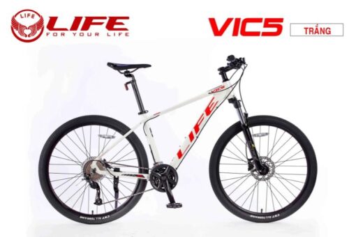 Xe đạp Life Vic5 Màu Trắng