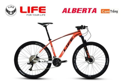 Xe đạp địa Hình Life Alberta Cam Trắng