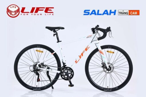 Xe đạp đua life salah màu trắng