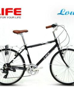 Xe đạp touring Life Louis kiểu city cổ điển giảm giá 379K 25 Xe đạp Life Louis Màu đen