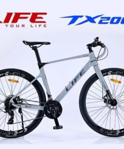 Xe đạp life tx200 màu ghi