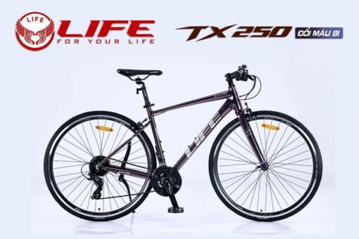 Xe đạp Life Tx250 đổi Tím