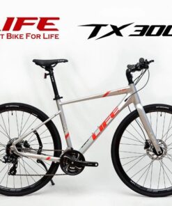 Xe đạp life tx300 màu bạc titan
