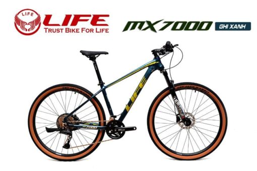 Xe đạp Life Mx7000 Màu Ghi Xanh