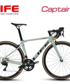 Xe đạp đua Life Captian khung Carbon linh kiện Shimano Nhật 32 xe đạp Life captian màu trắng sứ