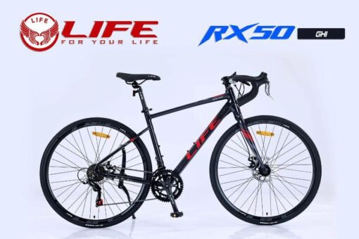 xe đạp đua life rx50 màu ghi