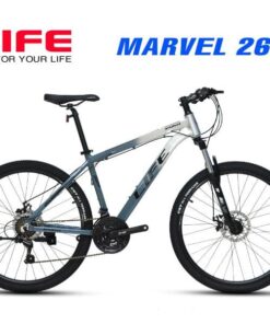 Xe đạp Life Marvel 26 Màu Bạc Xanh