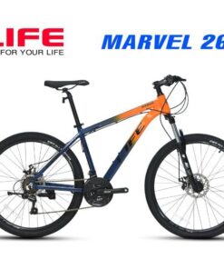 Xe đạp Life Marvel 26 Màu Cam Xanh