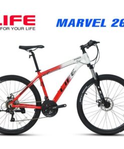 Xe đạp Life Marvel 26 Màu Trắng đỏ