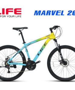 Xe đạp Life Marvel 26 Màu Vàng Xanh