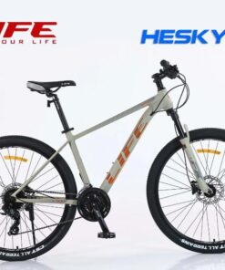Xe đạp địa Hình Life Hesky Màu Ghi Cam