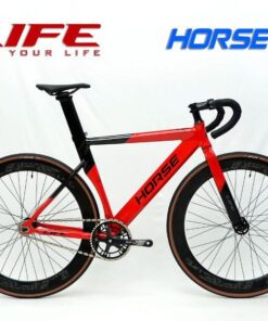 Xe đạp Fixed Gear Life Horse giảm giá 299K 33 Xe đạp Fixed Gear Life Horse Màu đen đỏ