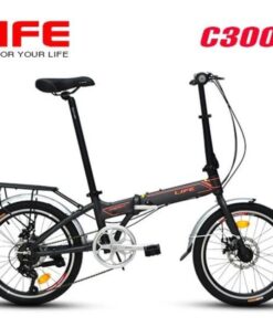 Xe đạp Gấp Life C300 Màu Ghi