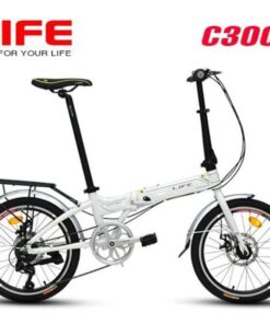 Xe đạp gấp Life C300 giảm giá 500K 34 Xe đạp Gấp Life C300 Màu Trắng