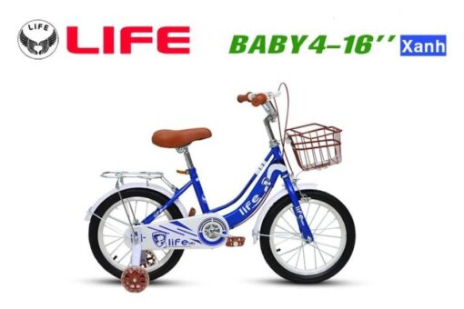 Xe đạp Life Baby4-16_ Màu Xanh