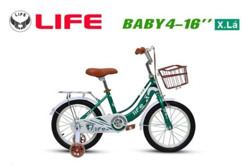 Xe đạp Life Baby4-16_ Màu Xanh Lá