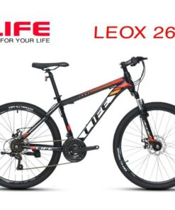Xe đạp địa hình LeoX 26 hàng chính hãng tặng 350k 33 Xe đạp Leox 26 Màu đen đỏ