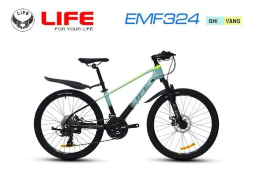 Xe đạp Life Emf324 Ghi Vàng