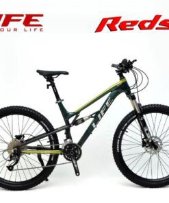 Xe đạp địa hình Life Reds xe địa hình 2 phuộc nhún giảm giá 500K 24 Xe đạp Life Reds Màu Vàng Xanh Lá
