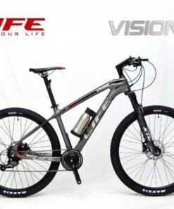 Xe đạp điện Trợ Lực Life Vision Màu Ghi đỏ