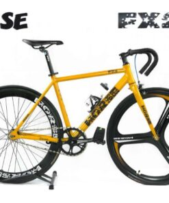 Xe đạp Fixed Gear Horse FX2 vành đúc 3 đao giảm giá 310K 36 Xe đạp Fixed Gear Horse Fx2 Màu Vàng