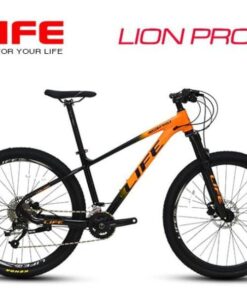 Xe đạp địa hình Life Lion Pro chính hãng giảm giá 399K 28 Xe đạp Lion Pro đen Cam