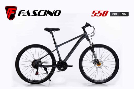 Xe đạp địa Hình Fascino 558 Màu Xám đen