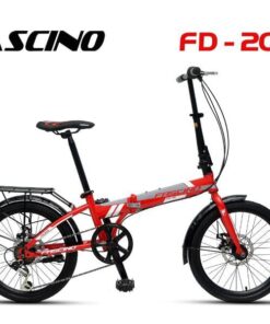 Xe đạp Gấp Fascino Fd20 Màu đỏ Xám