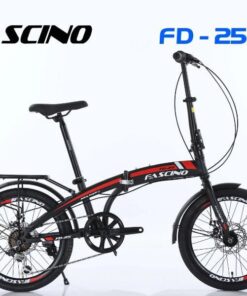 Xe đạp gấp Fascino FD 25 chuẩn giảm giá 500K 28 Xe đạp Gấp Fascino Fd25 Màu Đen Đỏ