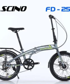 Xe đạp gấp Fascino FD 25 chuẩn giảm giá 500K 26 Xe đạp Gấp Fascino Fd25 Màu Ghi Xanh Lá