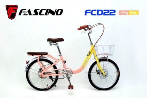 Xe đạp Mini Fascino Fcd22 Hồng Vàng