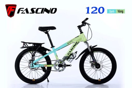 Xe đạp đia Hình Trẻ Em Fascino 120 Màu Vàng Xanh