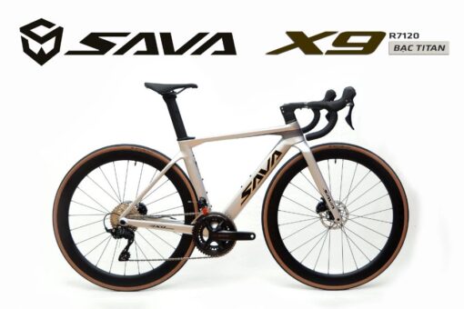 Xe đạp đua Sava X9.9 R7120 Màu Bạc Titan