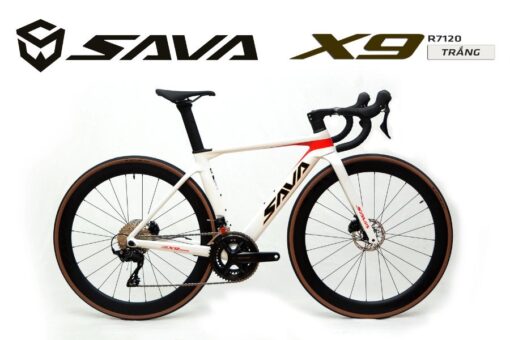 Xe đạp đua Sava X9.9 R7120 Màu Trắng