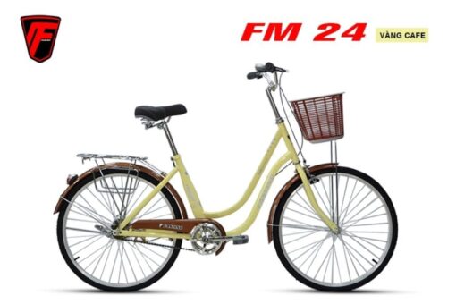 Xe đạp Mini Nữ Fascino Fm24 Màu Vàng Cafe