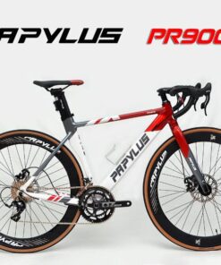 Xe đạp đua cối nổ Papylus PR900 giảm giá + quà tặng 51 Xe đạp đua Papylus Pr900 Màu Ghi đỏ