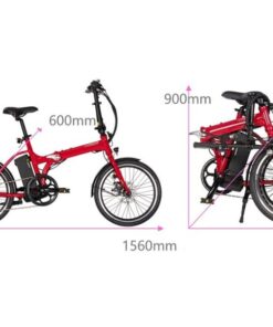 Xe đạp điện trợ lực Giant Expressway E+ 34 Kích Thước Xe Trước Và Sau Khi Gấp Xe điện Trợ Lực Giant Expressway E+