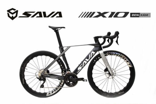 Xe đạp đua Sava X10 Màu Đen Xám