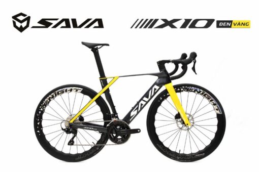 Xe đạp đua Sava X10 Màu đen Vàng