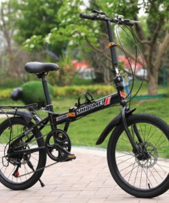 Xe đạp gấp Shibomei giá siêu siêu rẻ giảm 250K 11 Xe đạp Gấp Shibomei Vành Nan Có đề Màu đen Thêm Gacbaga