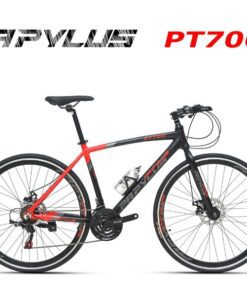 Xe đạp Touring Papylus Pt700 Màu đen đỏ