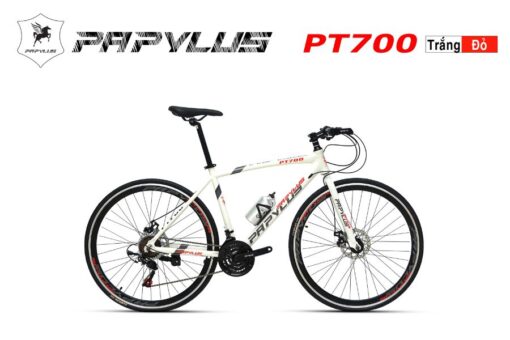 Xe đạp Touring Papylus Pt700 Màu Trắng đỏ