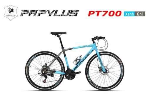 Xe đạp Touring Papylus Pt700 Màu Xanh Ghi