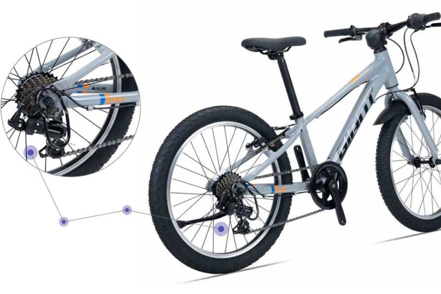 Xe đạp trẻ em cao cấp Giant XTC 20 bản 2025 25 Củ đề Sau Xe Trẻ Em Giant Xtc 20 Bản 2025