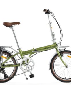 Xe đạp gấp Chevaux Fuku quà Km khủng 23 Xe đạp Gấp Chevaux Fuku Màu Xanh (2)
