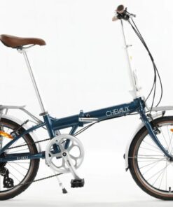 Xe đạp gấp Chevaux Fuku quà Km khủng 25 Xe đạp Gấp Chevaux Fuku Màu Xanh
