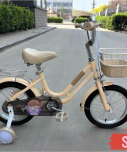 Xe đạp Trẻ Em Shukyo F2 Cho Bé Gái Màu Kem